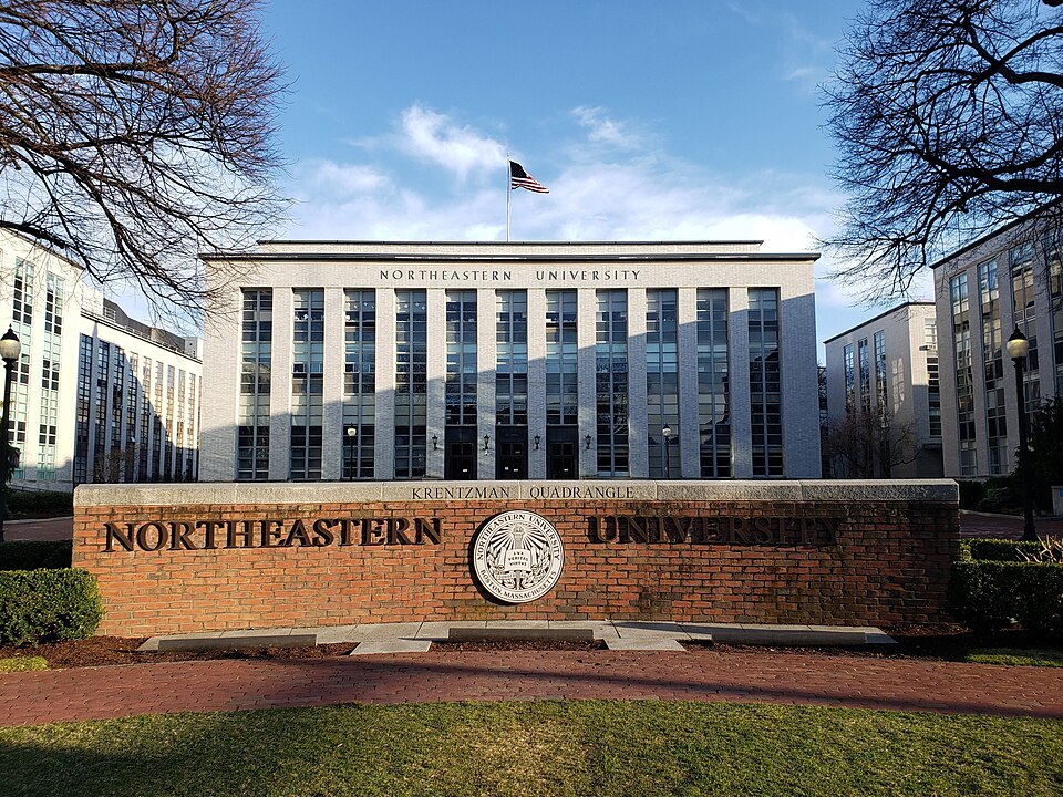 Campus of Northeastern University, Boston, MA