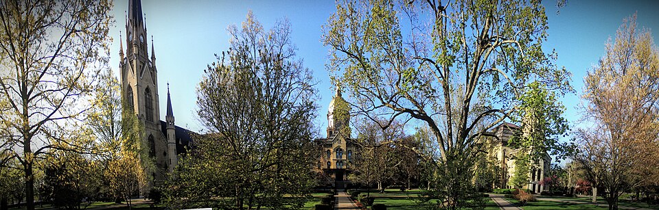 Campus of University of Notre Dame, Notre Dame, IN