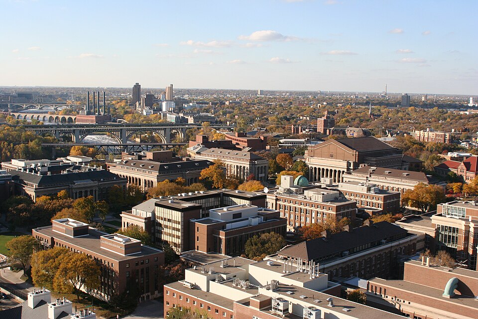 Campus of University of Minnesota-Twin Cities, Minneapolis, MN