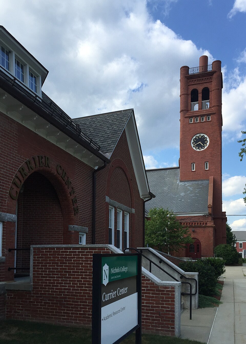 Campus of Nichols College, Dudley, MA