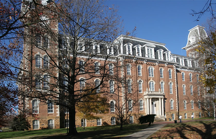 Campus of University of Arkansas, Fayetteville, AR