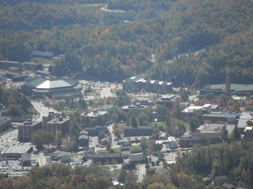 Campus of Appalachian State University, Boone, NC