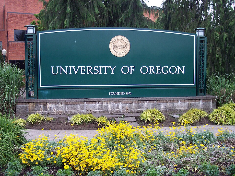 Campus of University of Oregon, Eugene, OR